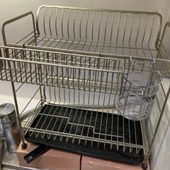 水切りラック２段の画像