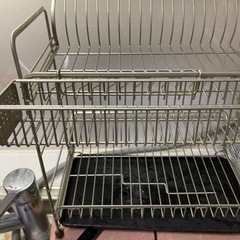水切りラック２段の画像