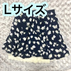 花柄キュロットスカート