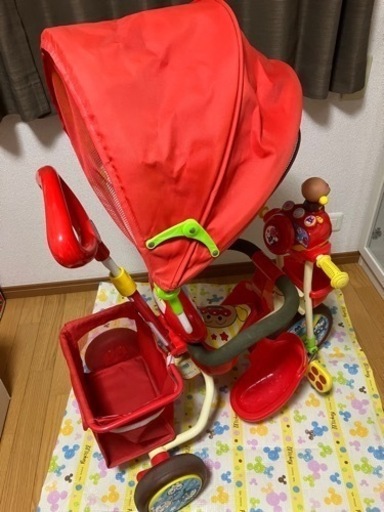 ♡美品♡ アンパンマン　三輪車　デラックス