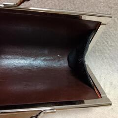 がま口財布（革製）の画像