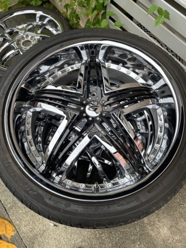 265/35R22 ハリアー80 ツライチ使用　確認2