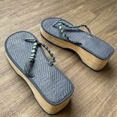 【無料】厚底サンダルLサイズ差し上げますの画像