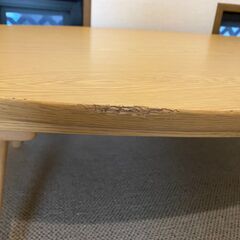ニトリ楕円形こたつリバール120　布団付の画像