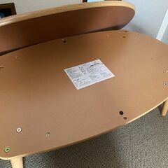 ニトリ楕円形こたつリバール120　布団付の画像