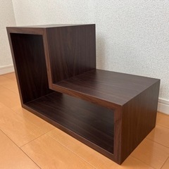 最終値下げ　撤退　オープンラック　シェルフ　棚　2段　階段の画像