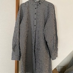 earth music &ecology ワッフル長袖シャツ★黒...