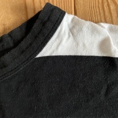 ⭕️美品★黒×白ボーダーの七部袖Tシャツの画像