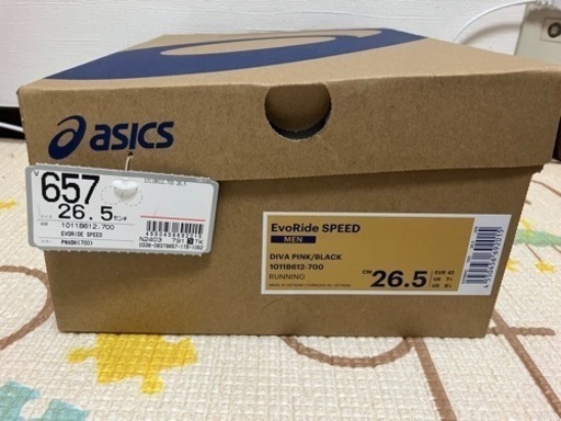 asics アシックス　evoride speed MEN 26.5cm