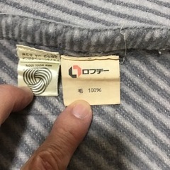 薄い毛布の画像