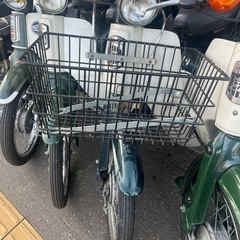 スーパーカブ用 ステー付き前カゴ