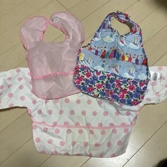 お食事用エプロン　3枚　女の子