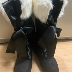 ほぼ未使用 JENNI レースアップ 厚底ブーツ 21.0cm