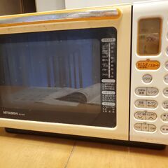 ■明朝までにご希望なければ廃棄します。無料　古い三菱オーブンーレンジ RO-M4B 350度グリル　両面トースター　菊池桃子のカタログ！の画像