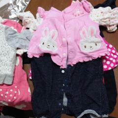 【値下げ】ミニーちゃん他　女の子　ベビー服ロンパース　50〜80の画像