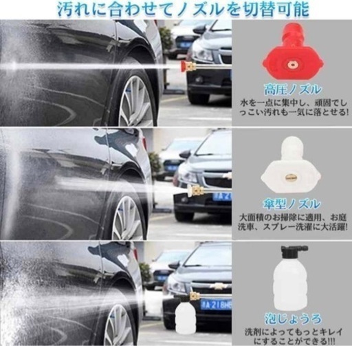 【新品未使用】 高圧洗浄機 コードレス 充電式  