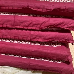 スポンジ座布団5枚セット　昭和レトロの画像