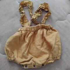 ベビー　肩紐付きかぼちゃパンツ　80