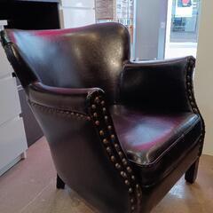 ヴィンテージソファ　ハイバックソファ　インダストリアル　ジャーナルスタンダードファニチャー　アクメファニチャー　トラックファニチャー　パンチング　の画像