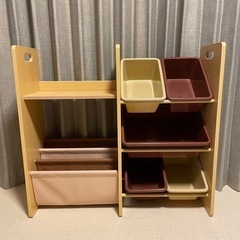 子ども用収納棚　おもちゃ棚　絵本棚の画像