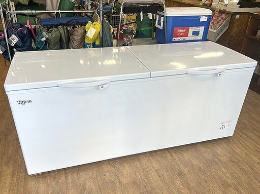 (Y)北大前! 札幌 引取 ヒジル Hijiru 冷凍庫 HJR-F576 576L 2021年製 上開き 圧縮式 冷気自然対流式 電気冷凍庫 フリーザー ストッカー 札幌発 2024628