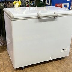 (Y)北大前! 札幌 引取 ハイアール Haier 冷凍庫 JF-MNC319A-W ホワイト 319L 2022年製 上開きノンフロン 電気冷凍庫 フリーザー ストッカー 札幌発 2024613