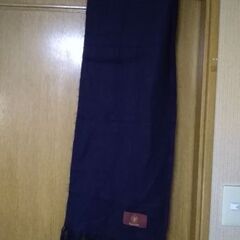マフラー 　POLO SEASON  　男女兼用　紺色　１､２度使用　