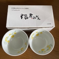 片岡鶴太郎オリジナル美能焼　ペアどんぶり