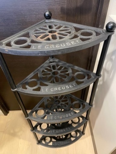 ル・クルーゼ ポットスタンド ル・クルーゼ ポットスタンド 3段 黒 ル