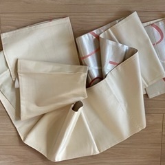 10/31迄！非接触取引OK!正絹帯/白×ピンク×シルバー/しみありの画像