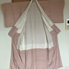 再掲！0円取引/非接触取引OK!正絹着物/ピンク/しみありの画像