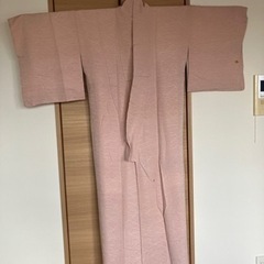 再掲！0円取引/非接触取引OK!正絹着物/ピンク/しみあり