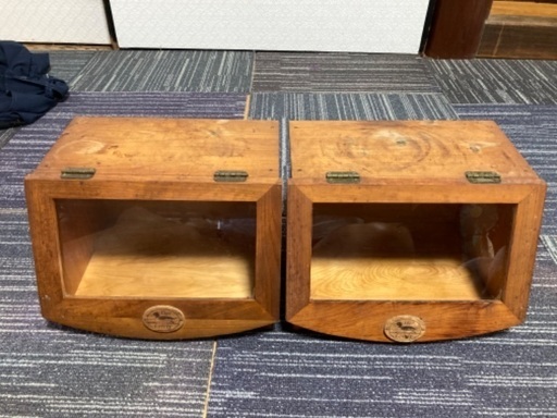 古びた小物入れ　2個セット