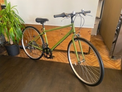 【クロスバイク】27インチ　6速　グリーン
