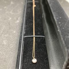 天然ピンクダイヤモンドネックレス0.359ct. 18金の画像