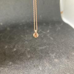 天然ピンクダイヤモンドネックレス0.359ct. 18金の画像
