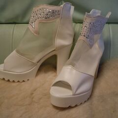 「お取り引き完了致しました」レディース　サマーシューズ　24cm　ノーブランドの画像