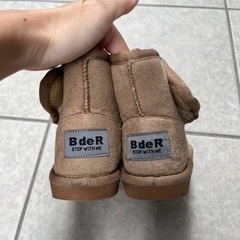 【子供靴】16cm☆ムートン ベージュの画像
