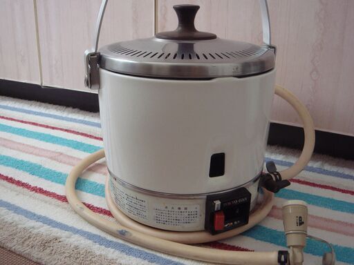 パロマ ガス 炊飯器　ガスホース　ソケット付　都市ガス用　PR－1号K　持ち手有