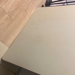ニトリ　ダイニングテーブル（クーボ3 120 WH/BK）の画像