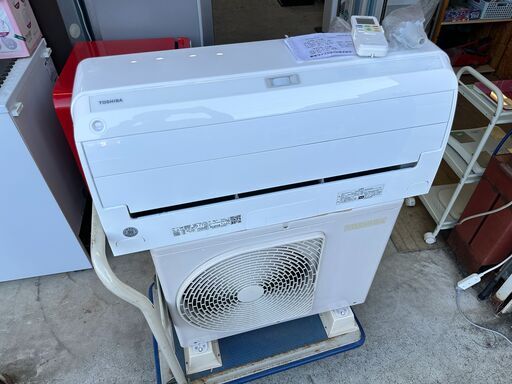【動作保証あり】TOSHIBA 東芝 2021年 2.2kw 6畳用 冷暖房ルームエアコン RAS-H221R ②【管理KR411】 29,244円