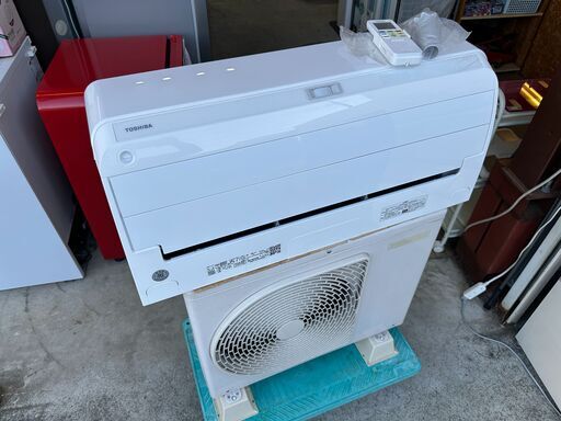 【動作保証あり】TOSHIBA 東芝 2021年 2.2kw 6畳用 冷暖房ルームエアコン RAS-H221R ①【管理KR411】