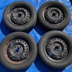 ☆スチールホイール 14インチ 4.5J PCD100 155/...
