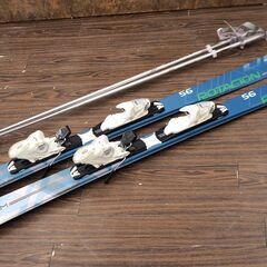 スワロー カービングスキー ROTACION 4A ロタシオン 156cm ビンディング LOOK XPRESS 10・ストック 115cm 付きの画像