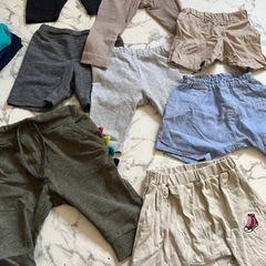 80サイズ 子供ズボン8点まとめ売り