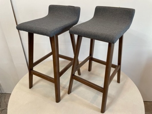 桜屋工業 カウンターチェア2脚セット/ハイチェア/CC-201F-B