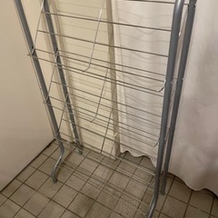 【無料】靴箱　山善　シューズラック　スリム　シルバー　8足の画像