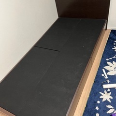 江戸川区　無料　収納付きシングルベッドフレーム