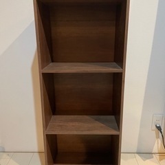 木目調　カラーボックス