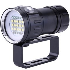 【新品】LEDダイビング懐中電灯 IPX8 水中撮影フィルライト...